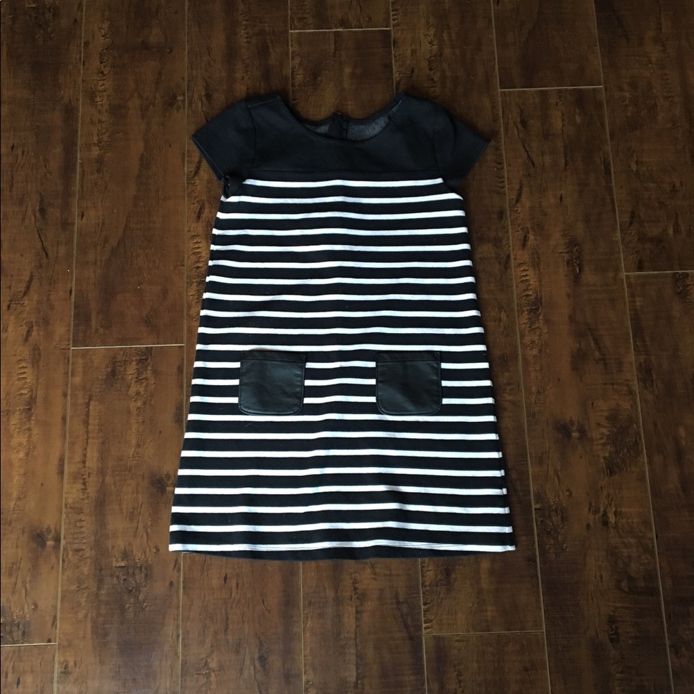 Gymboree Black and white striped dress